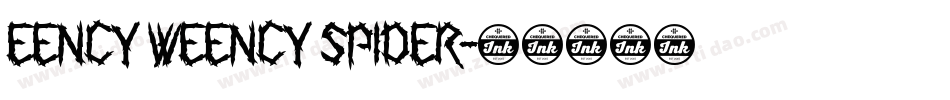 Eency Weency Spider字体转换